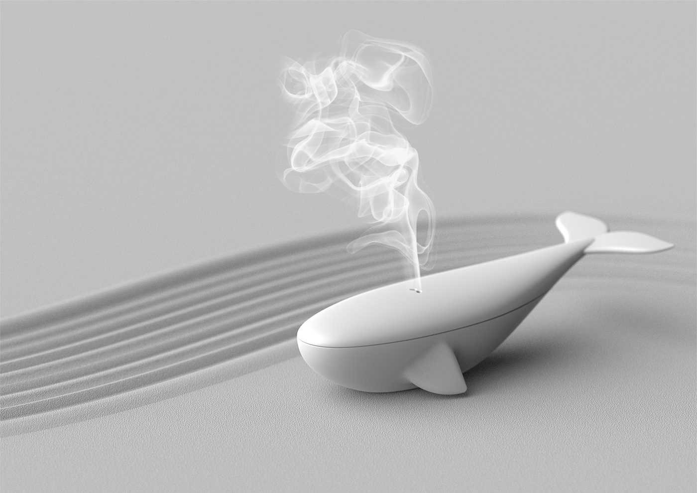 whale incence，Aromatic diffuser，product design，originality，