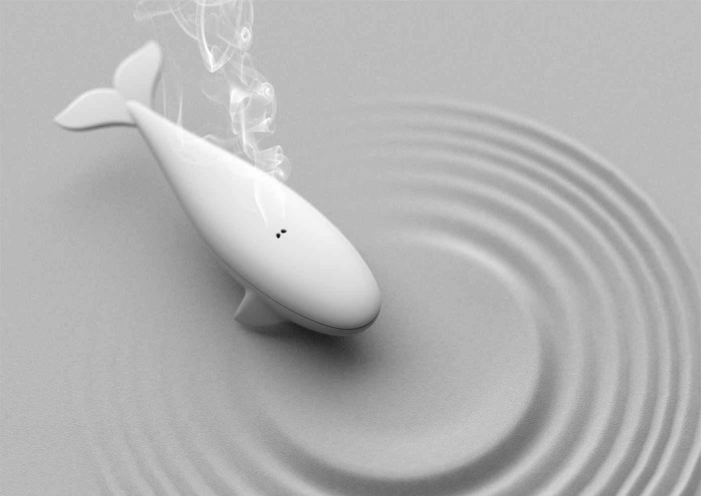 whale incence，Aromatic diffuser，product design，originality，