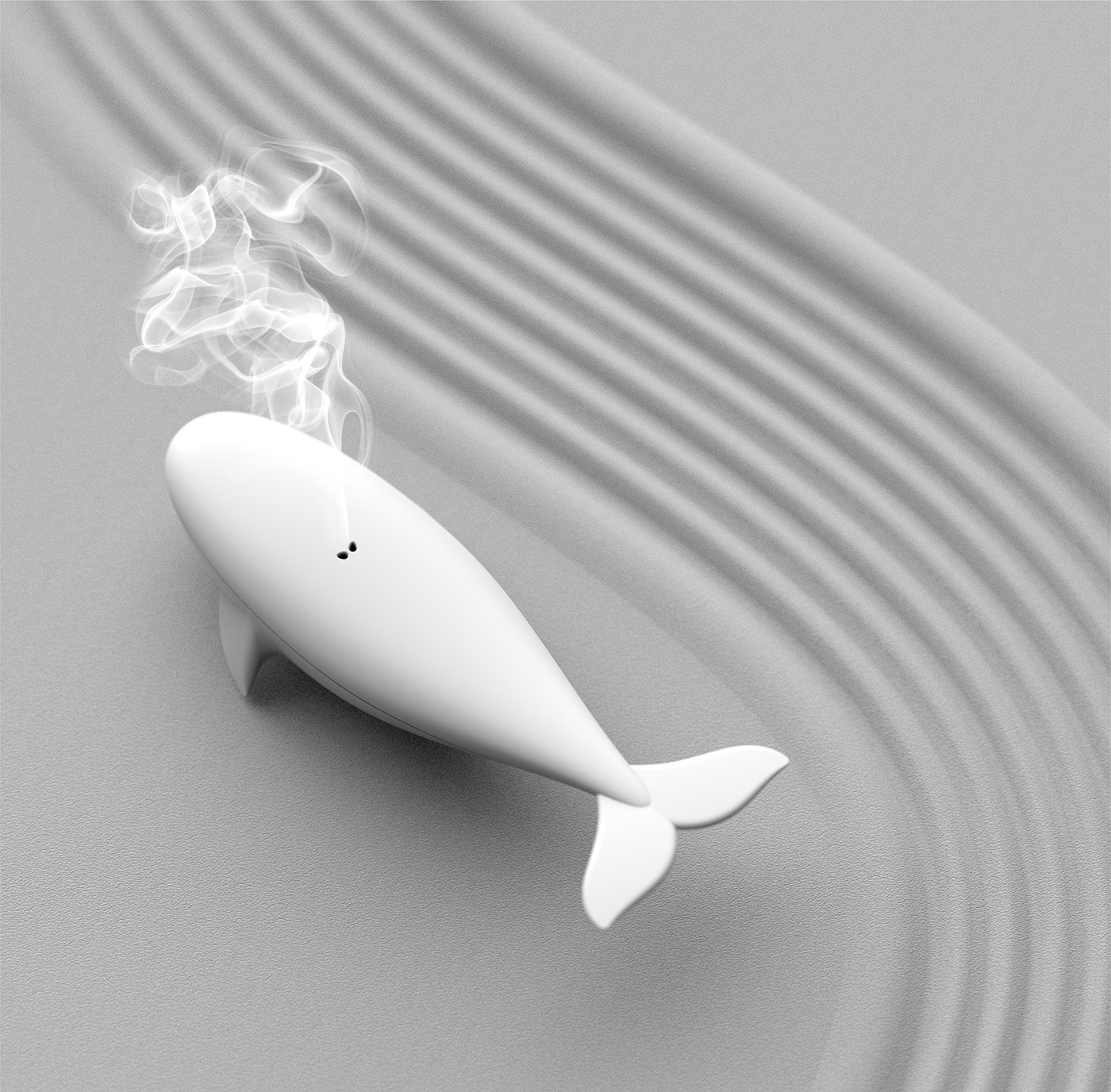 whale incence，Aromatic diffuser，product design，originality，