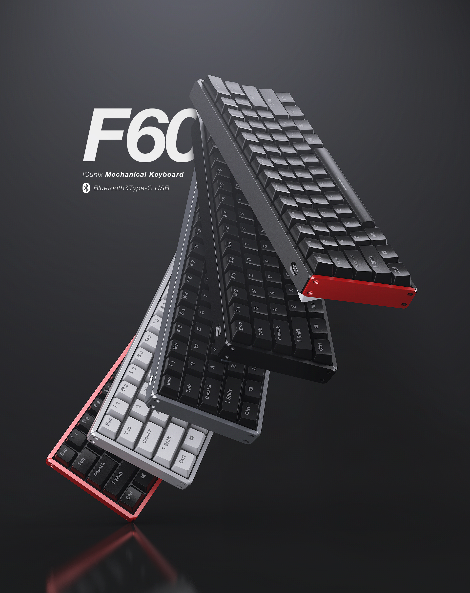 Mechanical keyboard，product design，aluminium alloy，peripheral，iQunix，