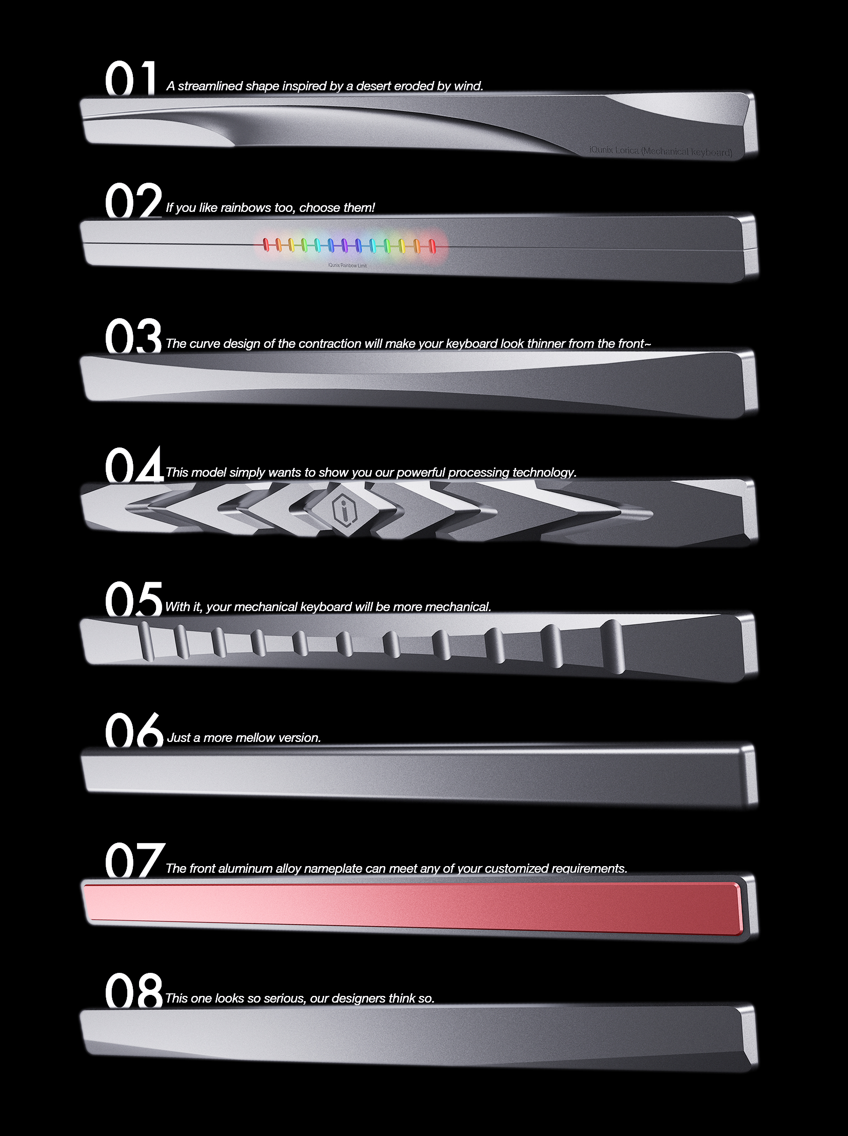 Mechanical keyboard，product design，aluminium alloy，peripheral，iQunix，