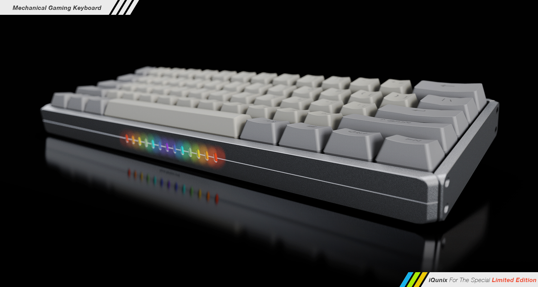 Mechanical keyboard，product design，aluminium alloy，peripheral，iQunix，