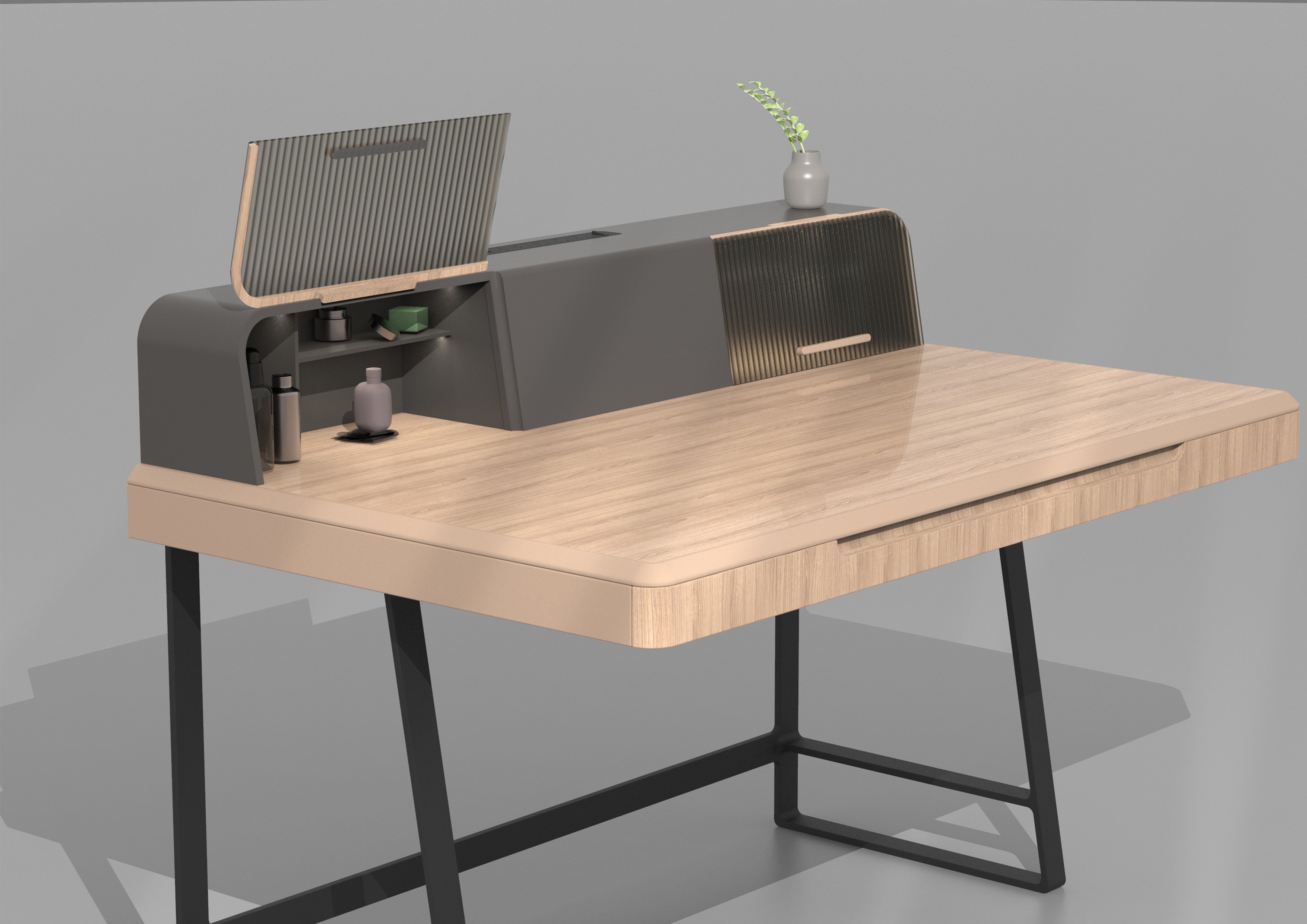 Female design，desk，