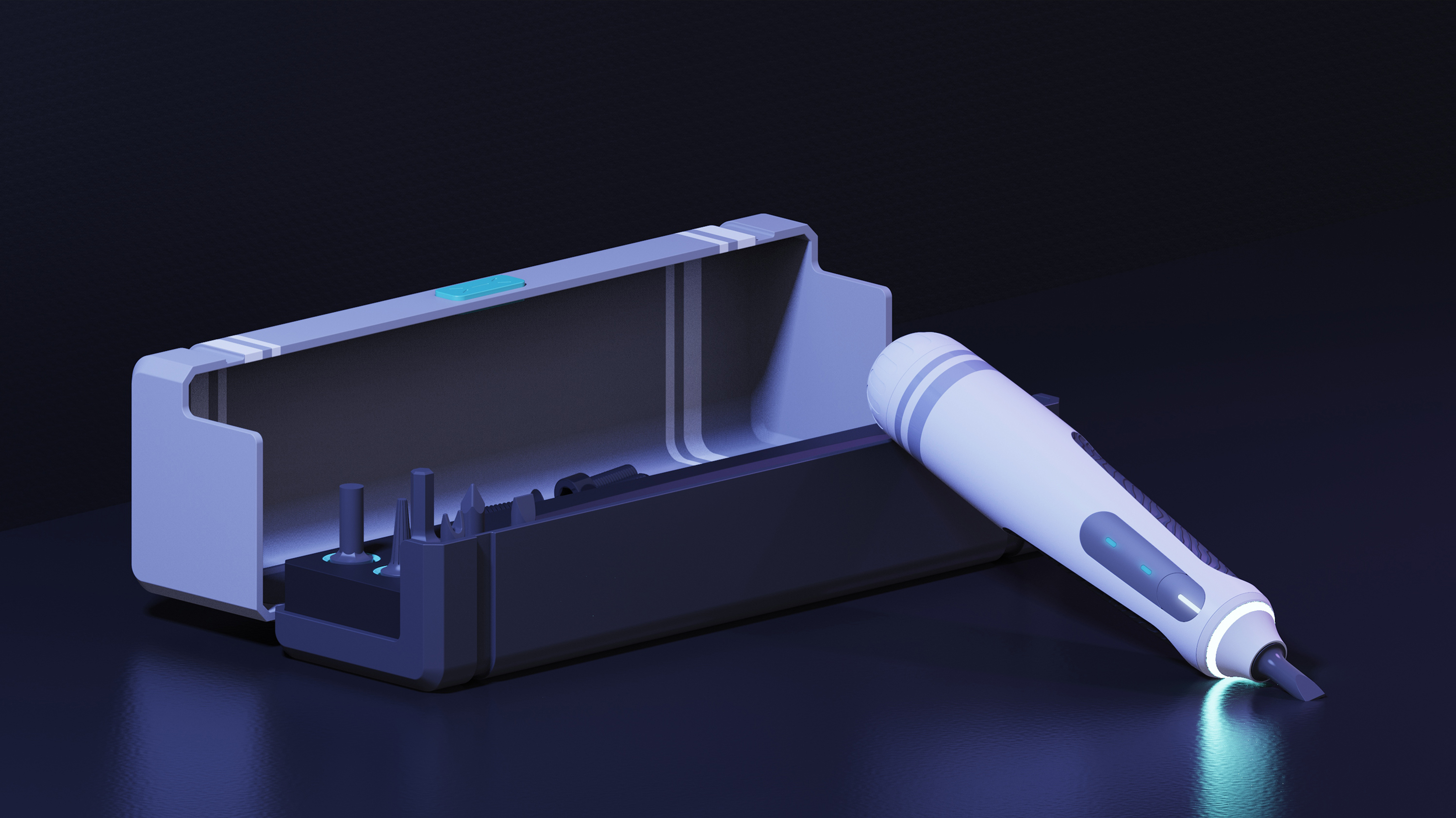 Electric tool，industrial design，Cyberpunk，