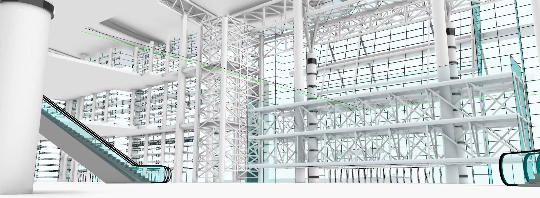 Modeling of Hunan International Convention and Exhibition Center，