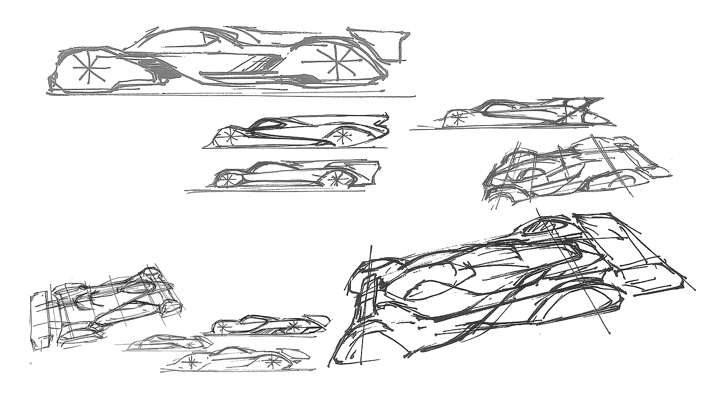 automobile，Hand drawn，Line，