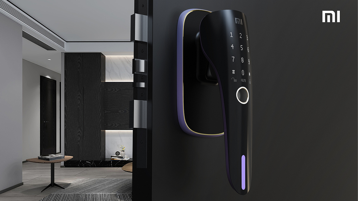 Intelligent door lock，Fingerprint lock，Living home，