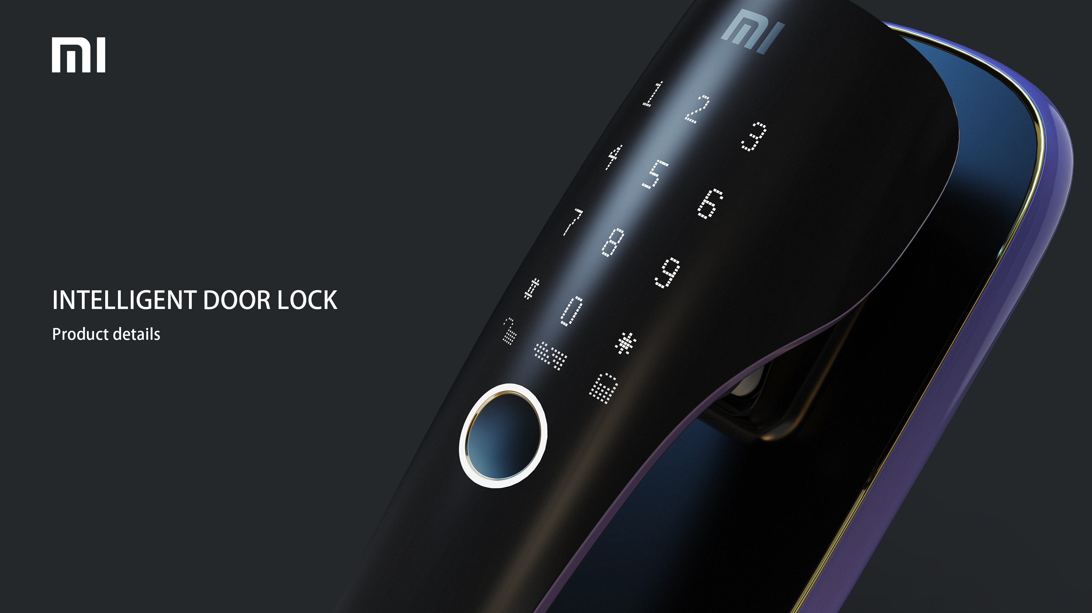 Intelligent door lock，Fingerprint lock，Living home，