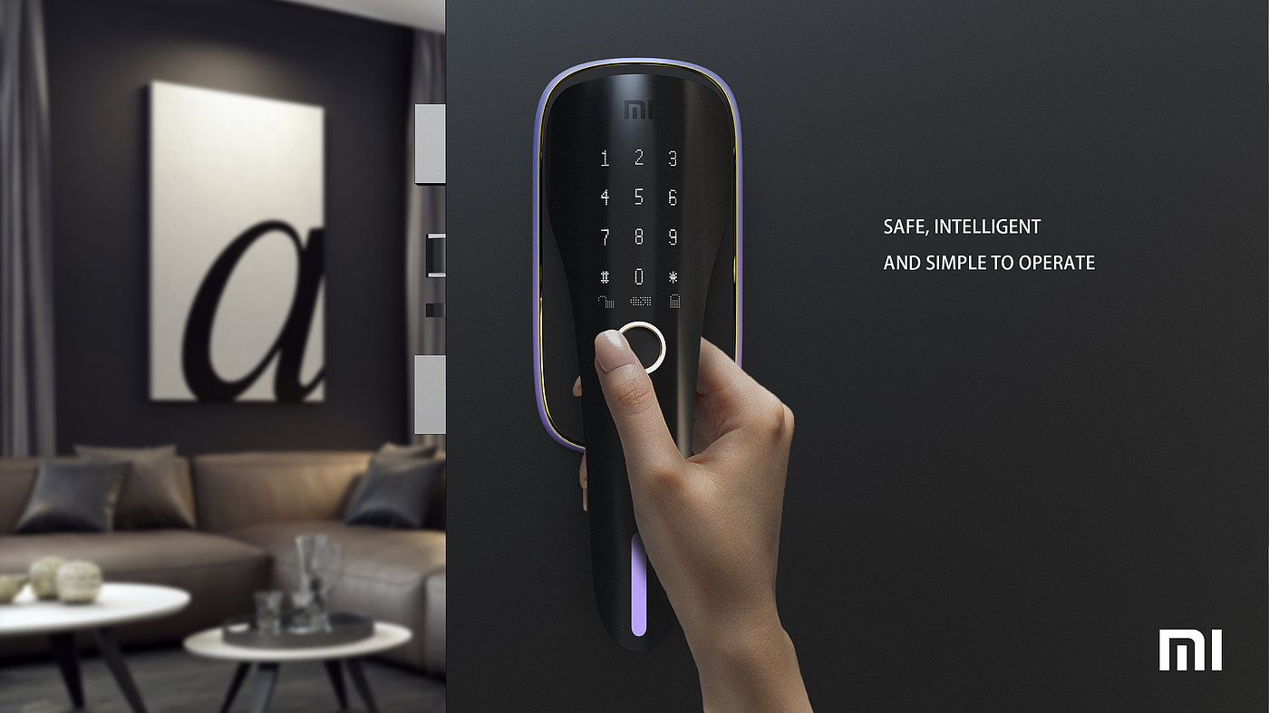 Intelligent door lock，Fingerprint lock，Living home，