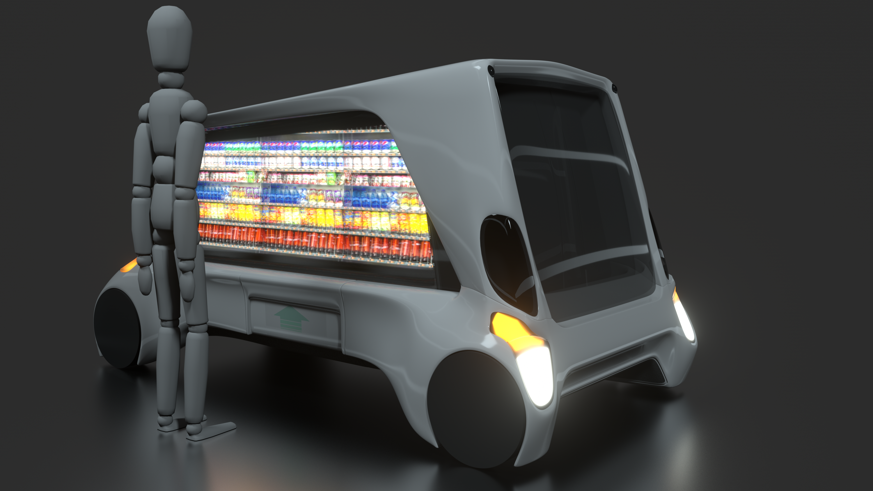 No one sells，Unmanned vehicle，machine learning，artificial intelligence，Goods looking for someone，