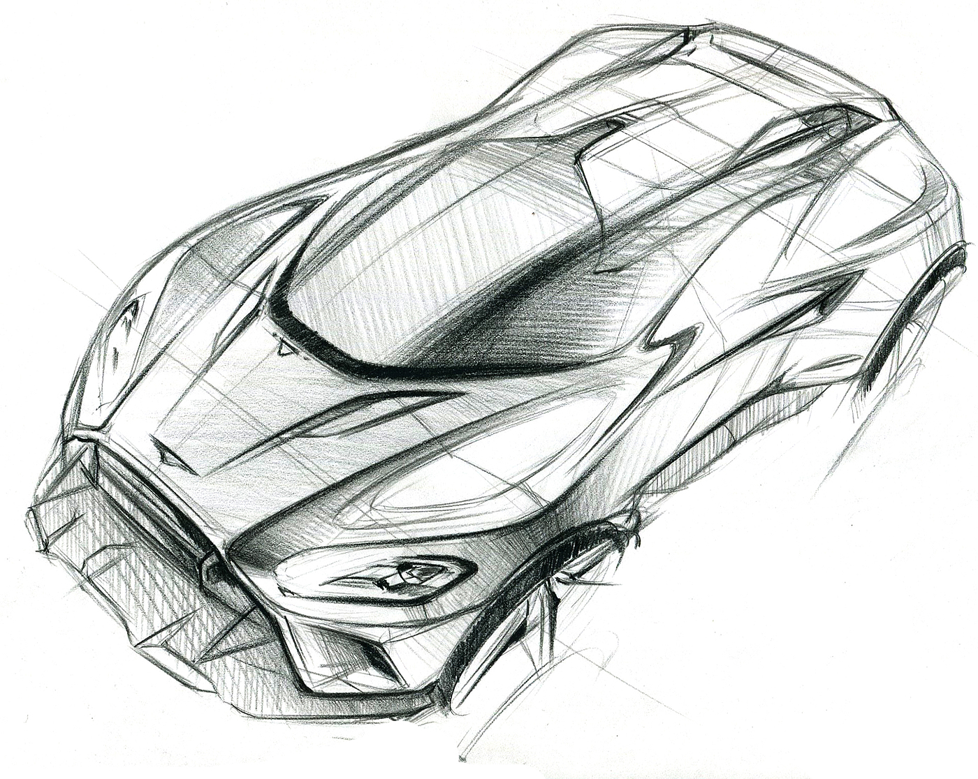 automobile，Hand drawn，Line，