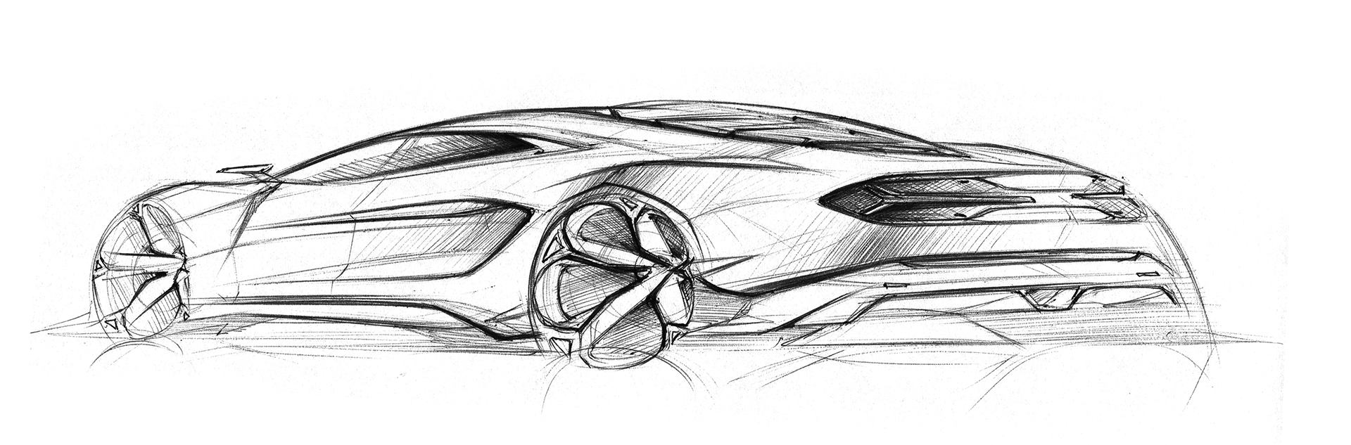 Hand drawn，automobile，Line，