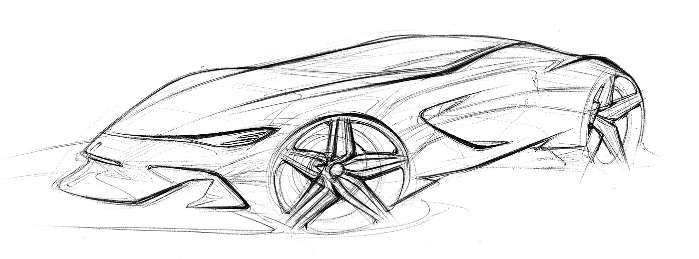 Hand drawn，automobile，Line，