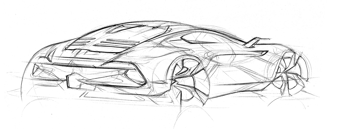 Hand drawn，automobile，Line，