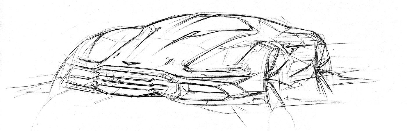 Hand drawn，automobile，Line，