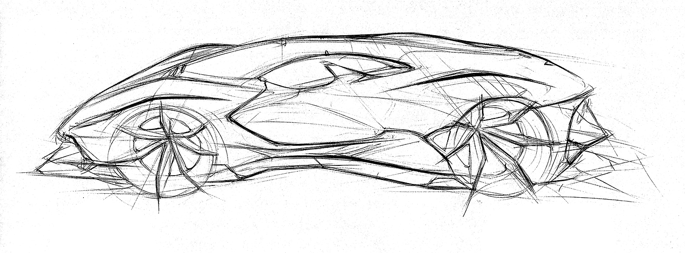 Hand drawn，automobile，Line，