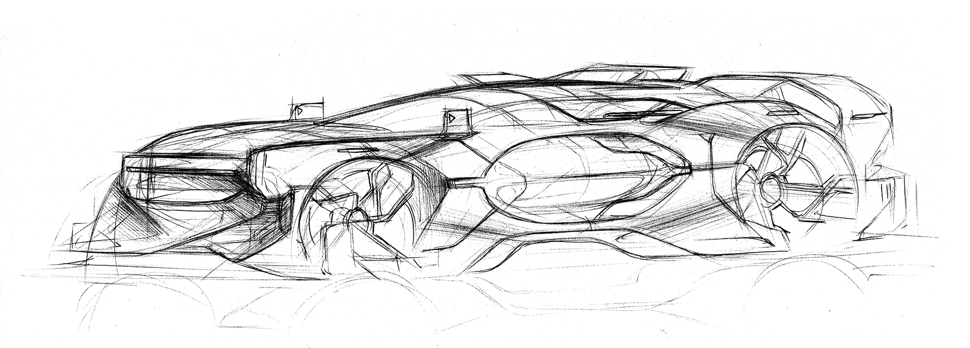 Hand drawn，automobile，Line，