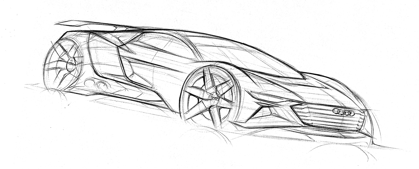 Hand drawn，automobile，Line，