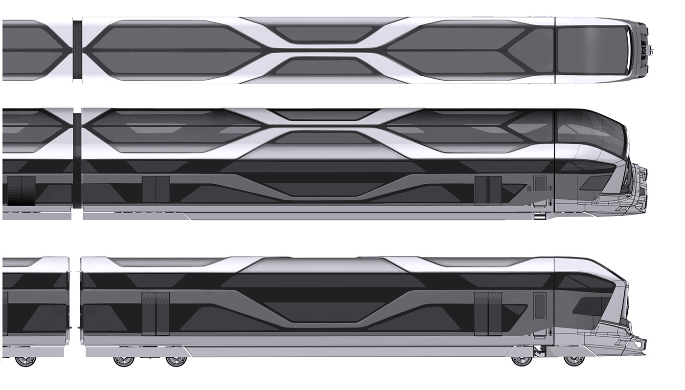 AIRSCP，Double deck train，reddot，train，rail transit，