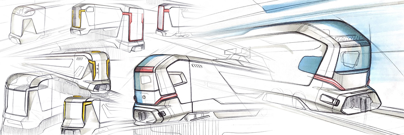 AIRSCP，Double deck train，reddot，train，rail transit，