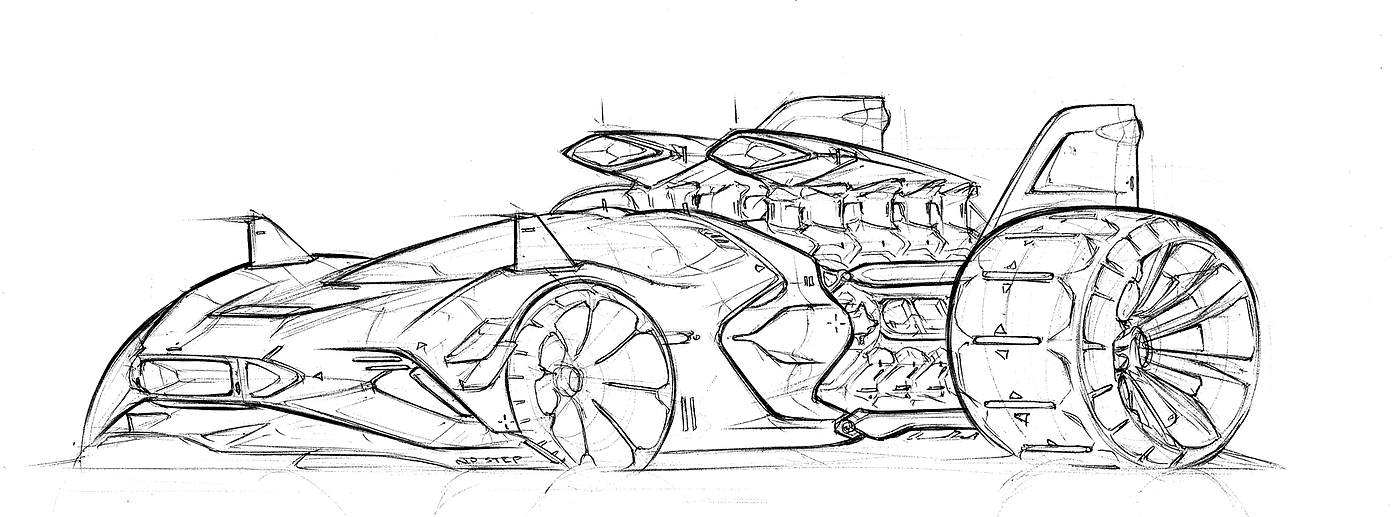 Hand drawn，automobile，Line，