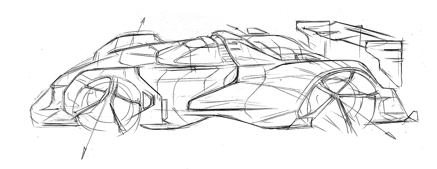 Hand drawn，automobile，Line，
