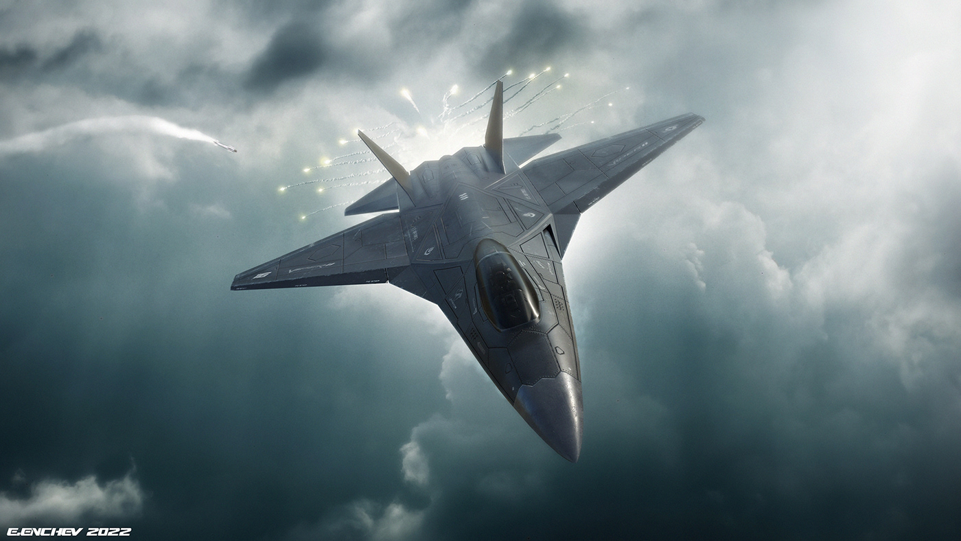 aircraft，fighter，industrial design，concept，military，