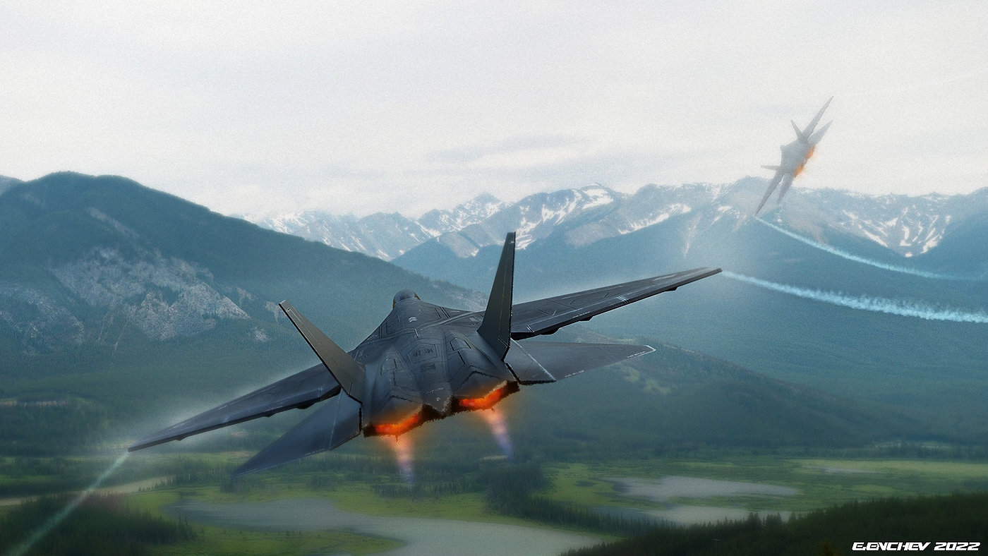 aircraft，fighter，industrial design，concept，military，