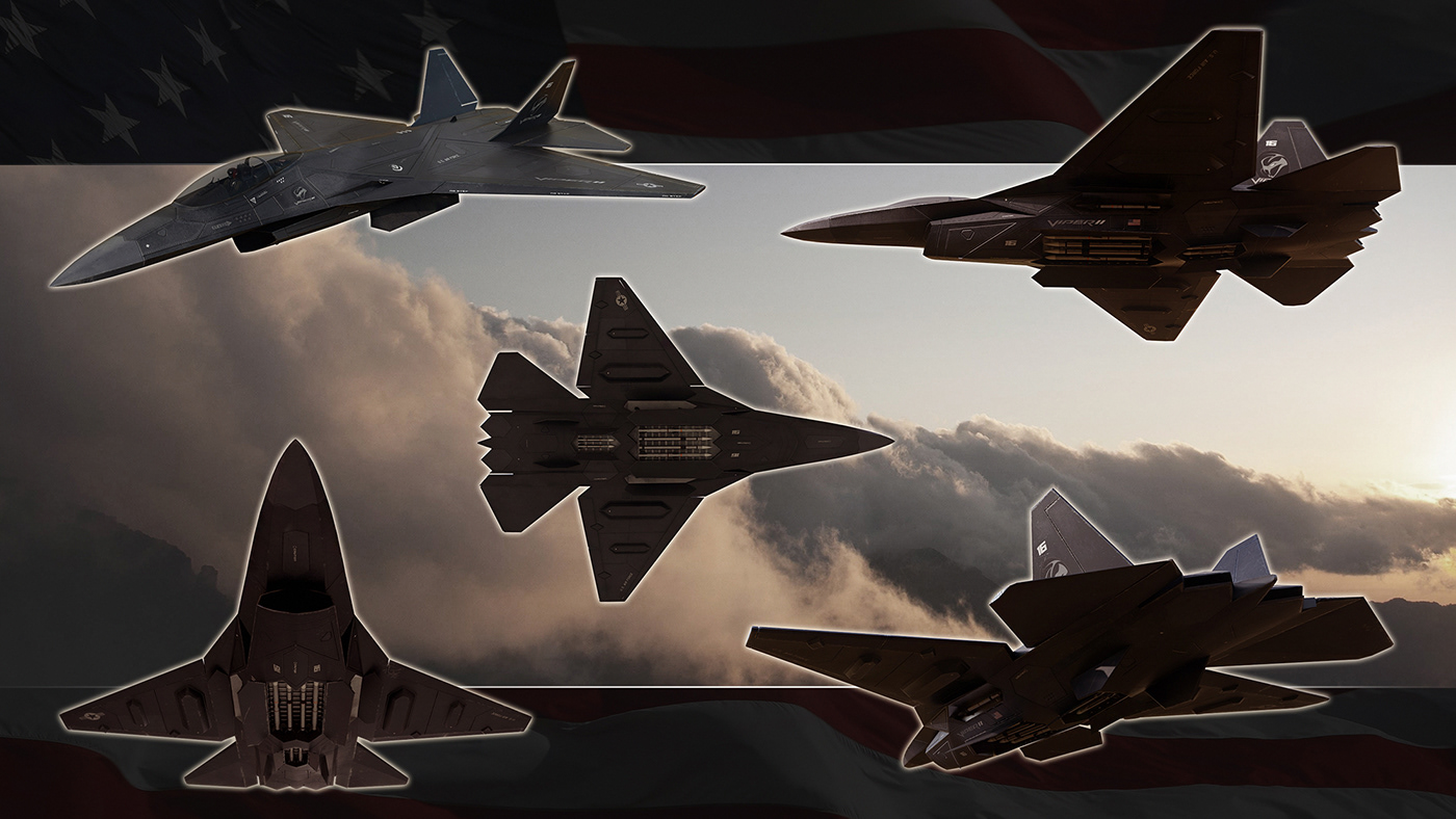 aircraft，fighter，industrial design，concept，military，