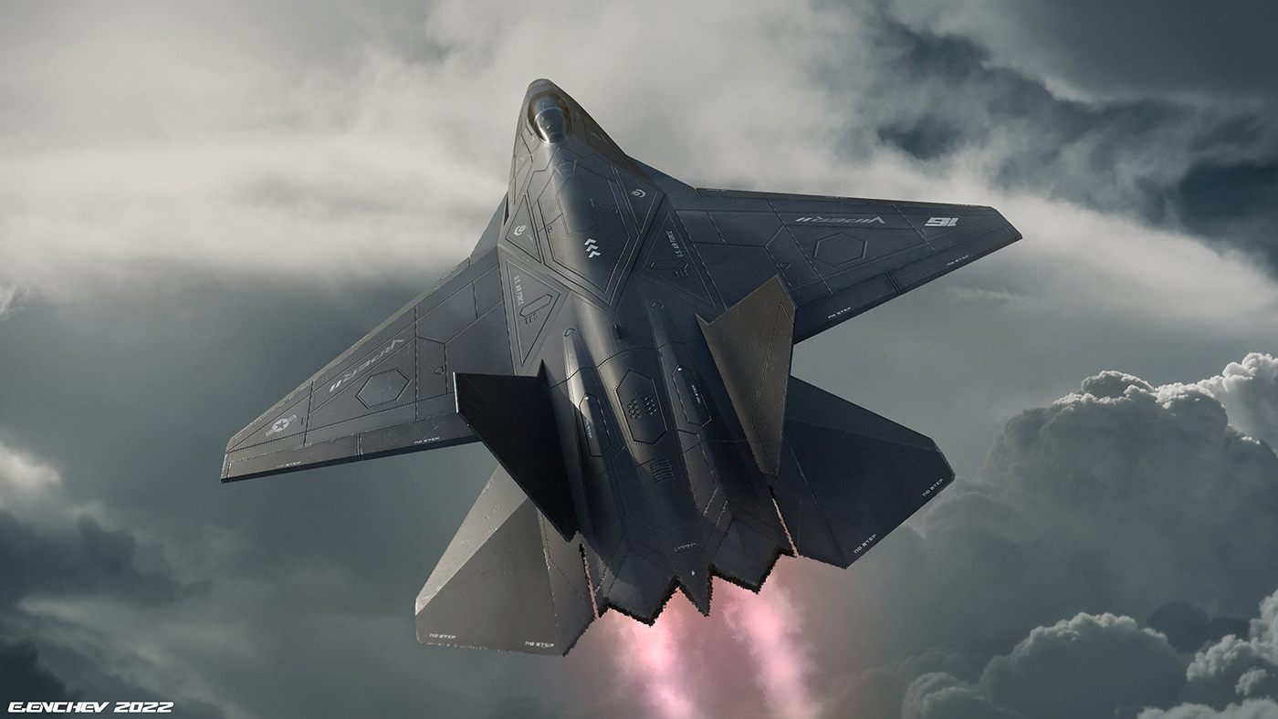 aircraft，fighter，industrial design，concept，military，