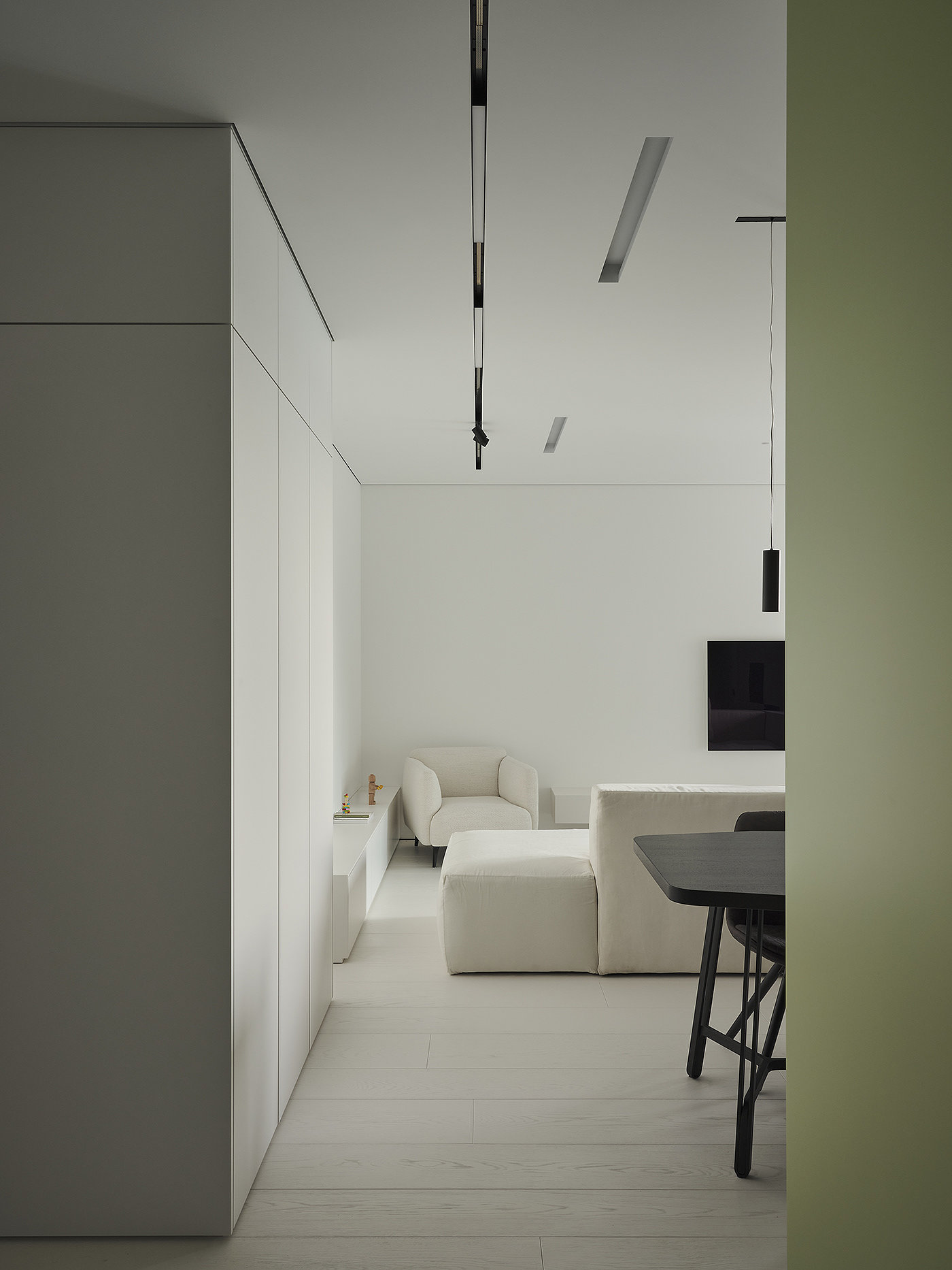 apartment，small-scale，P63，Interior design，green，