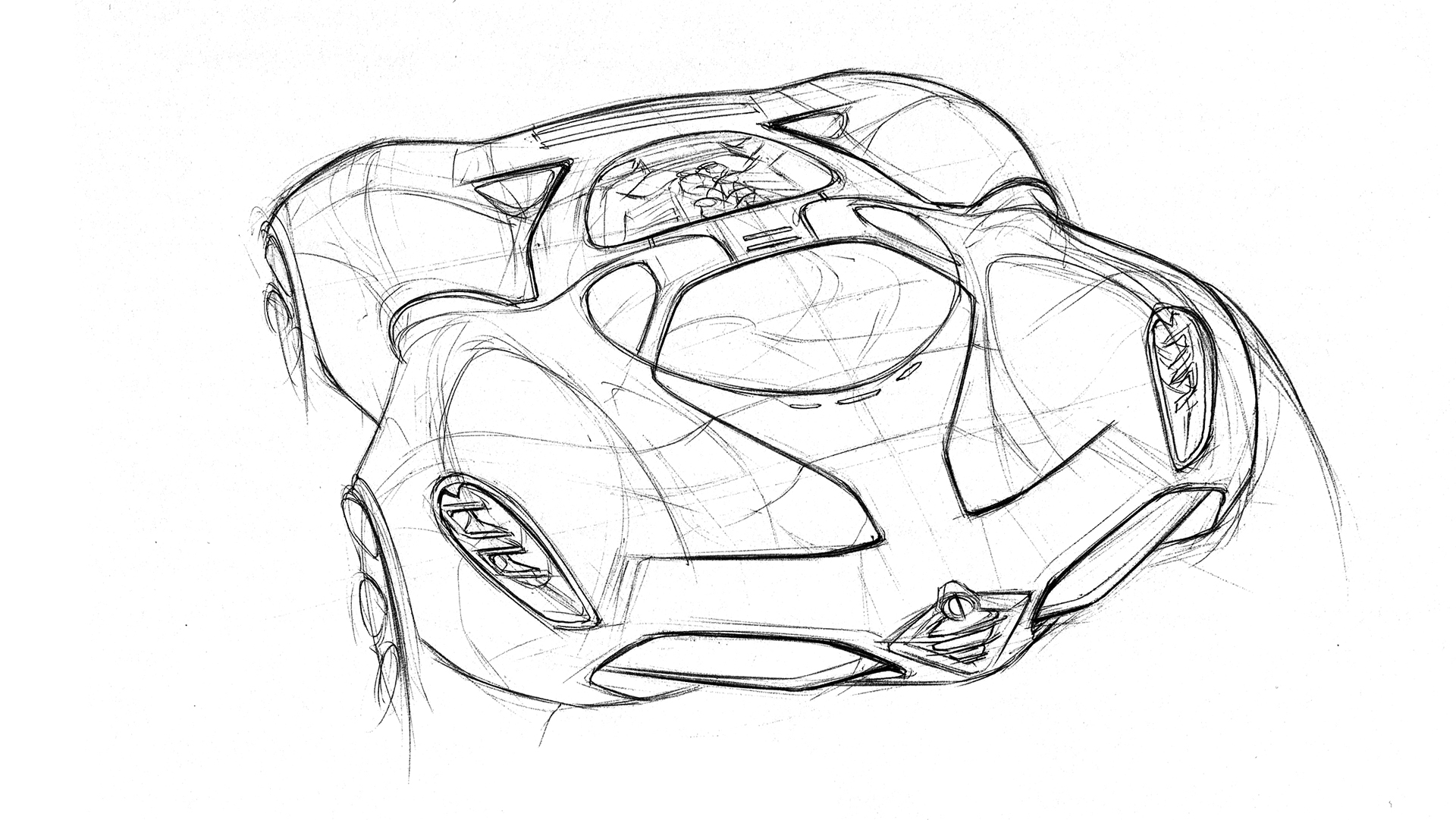 Hand drawn，automobile，Line，