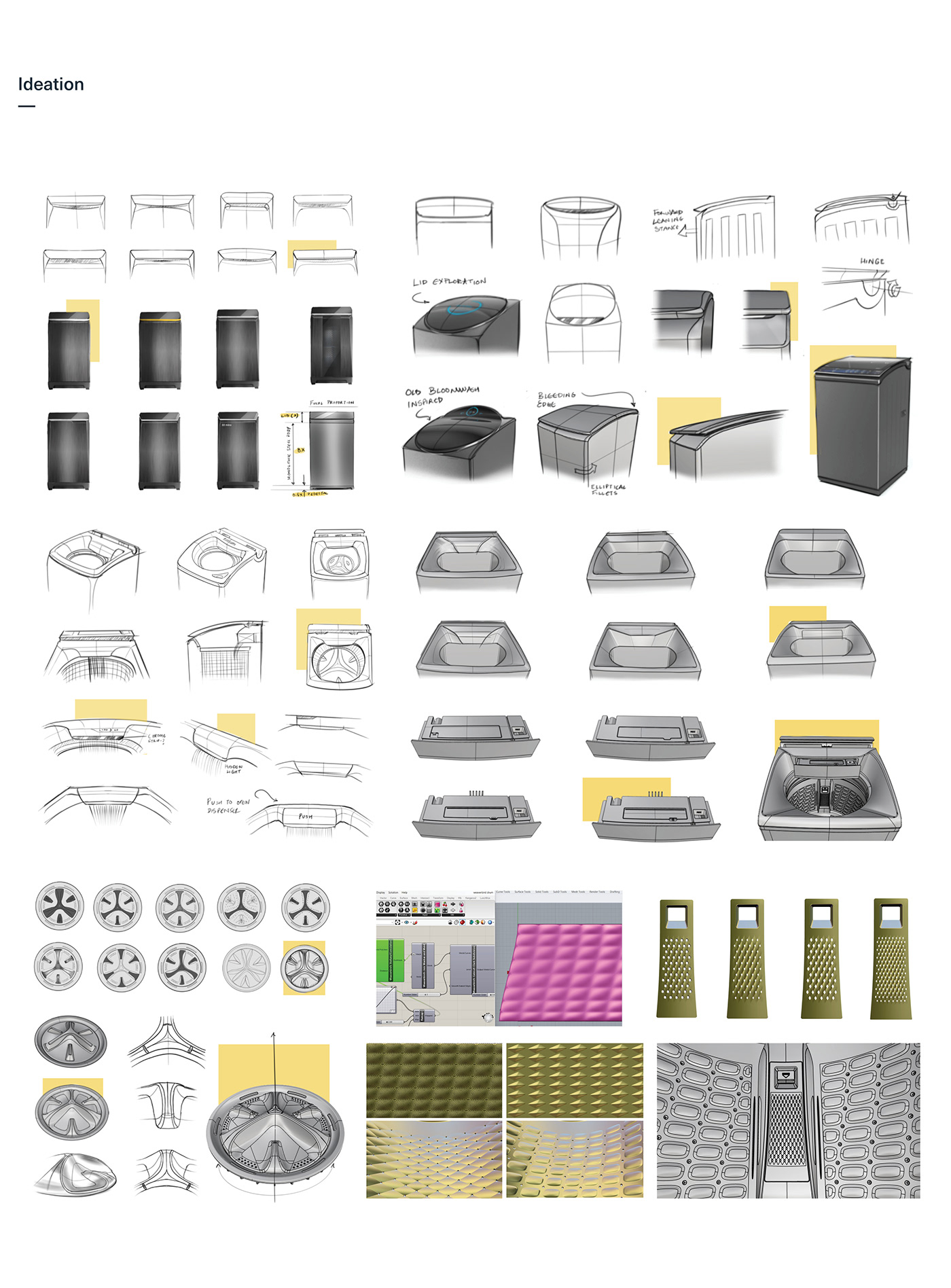 Washing machine，Whirlpool，an electric appliance，Whirlpool One，industrial design，