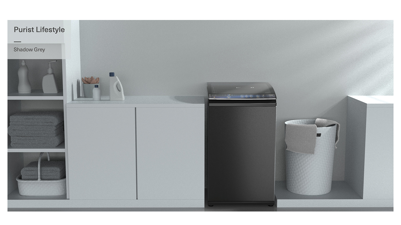 Washing machine，Whirlpool，an electric appliance，Whirlpool One，industrial design，