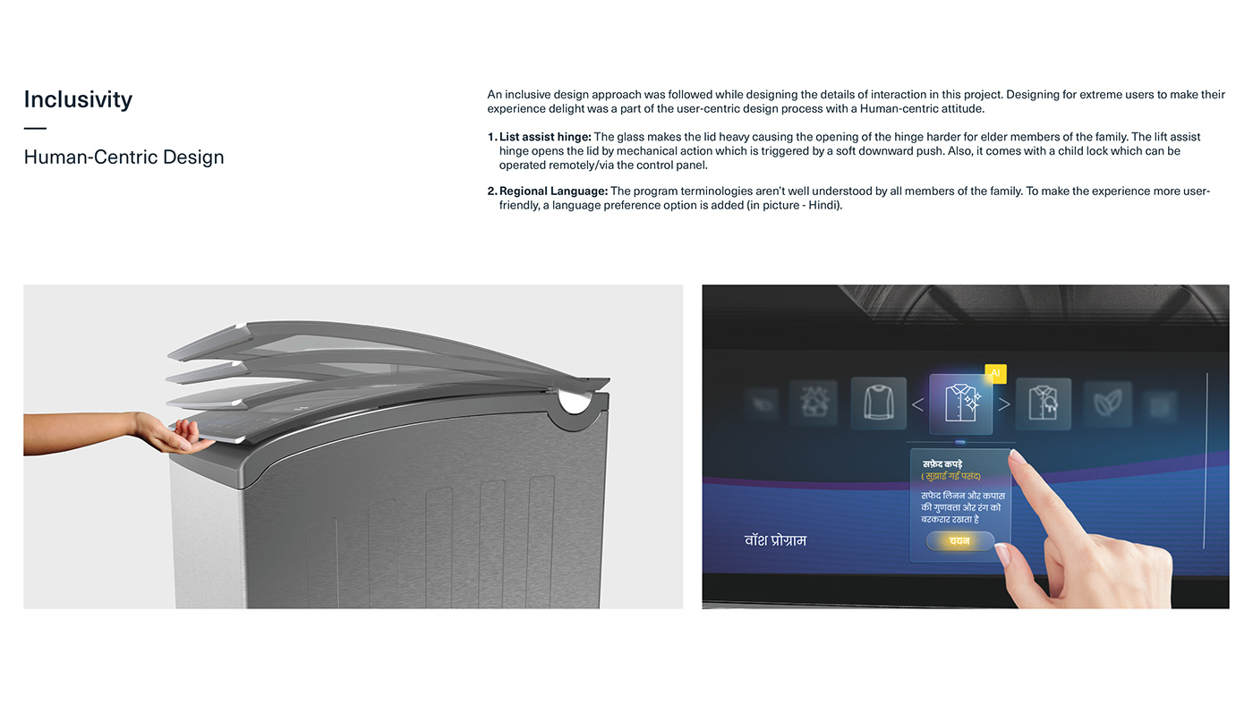 Washing machine，Whirlpool，an electric appliance，Whirlpool One，industrial design，