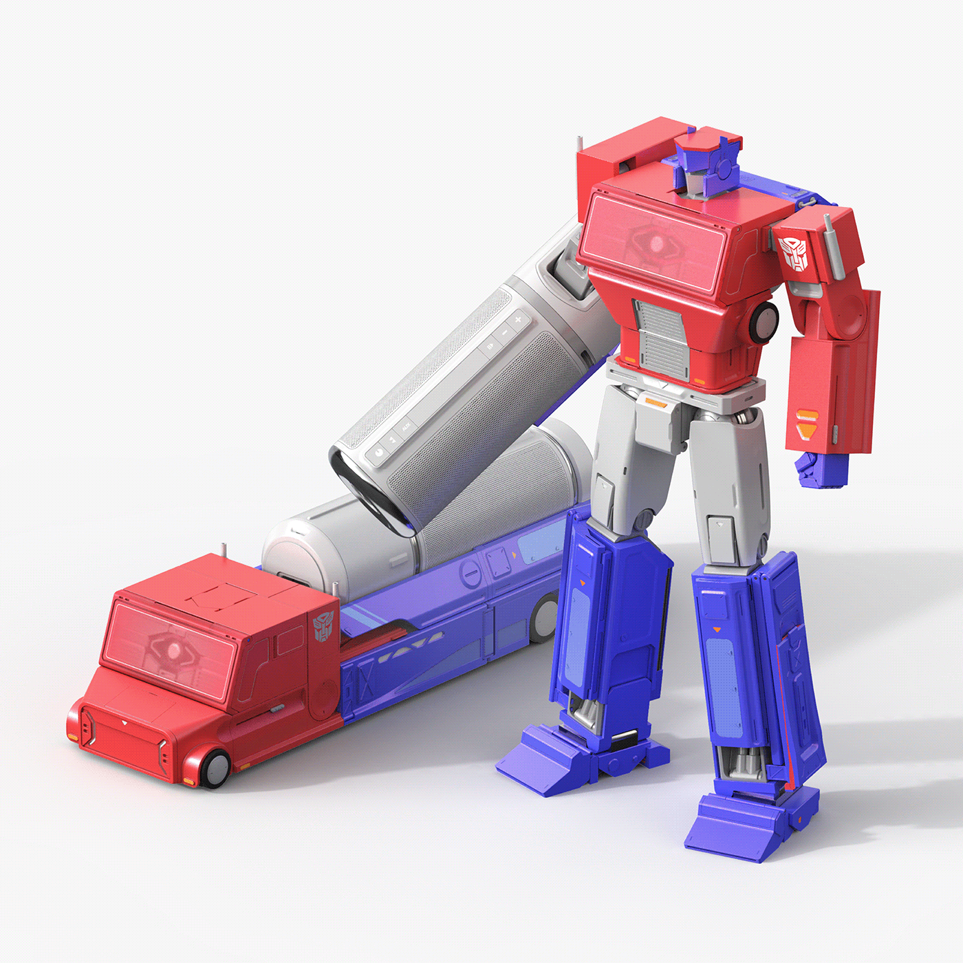 skyreach pillar，character，product design，Transformers，speaker，