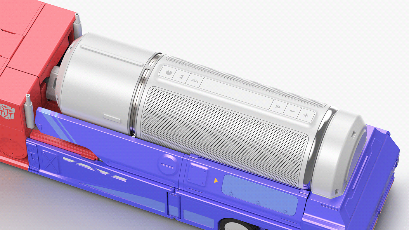 skyreach pillar，character，product design，Transformers，speaker，