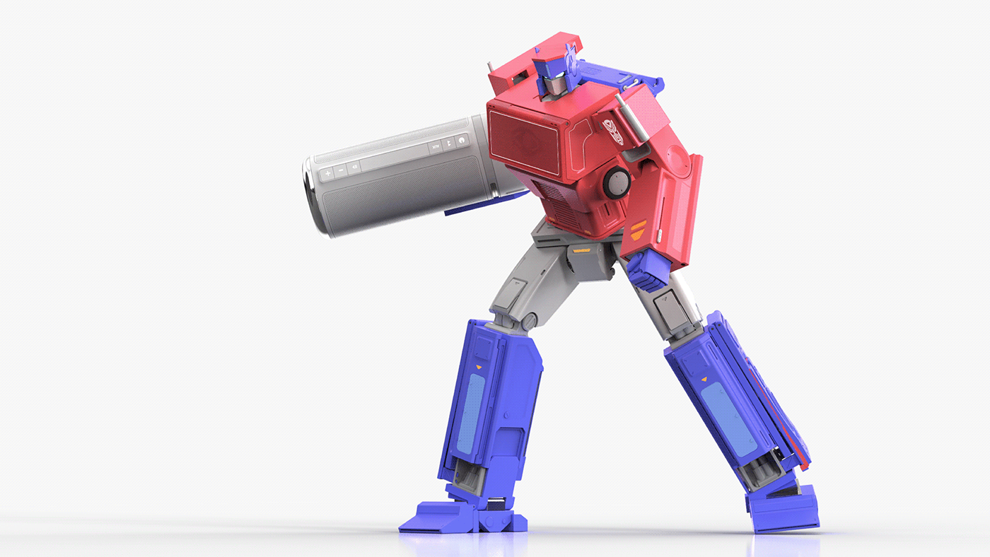 skyreach pillar，character，product design，Transformers，speaker，