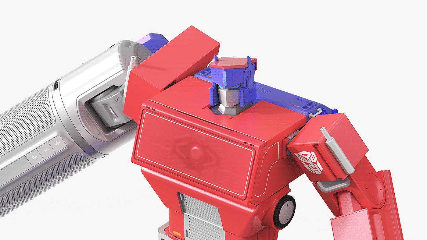 skyreach pillar，character，product design，Transformers，speaker，