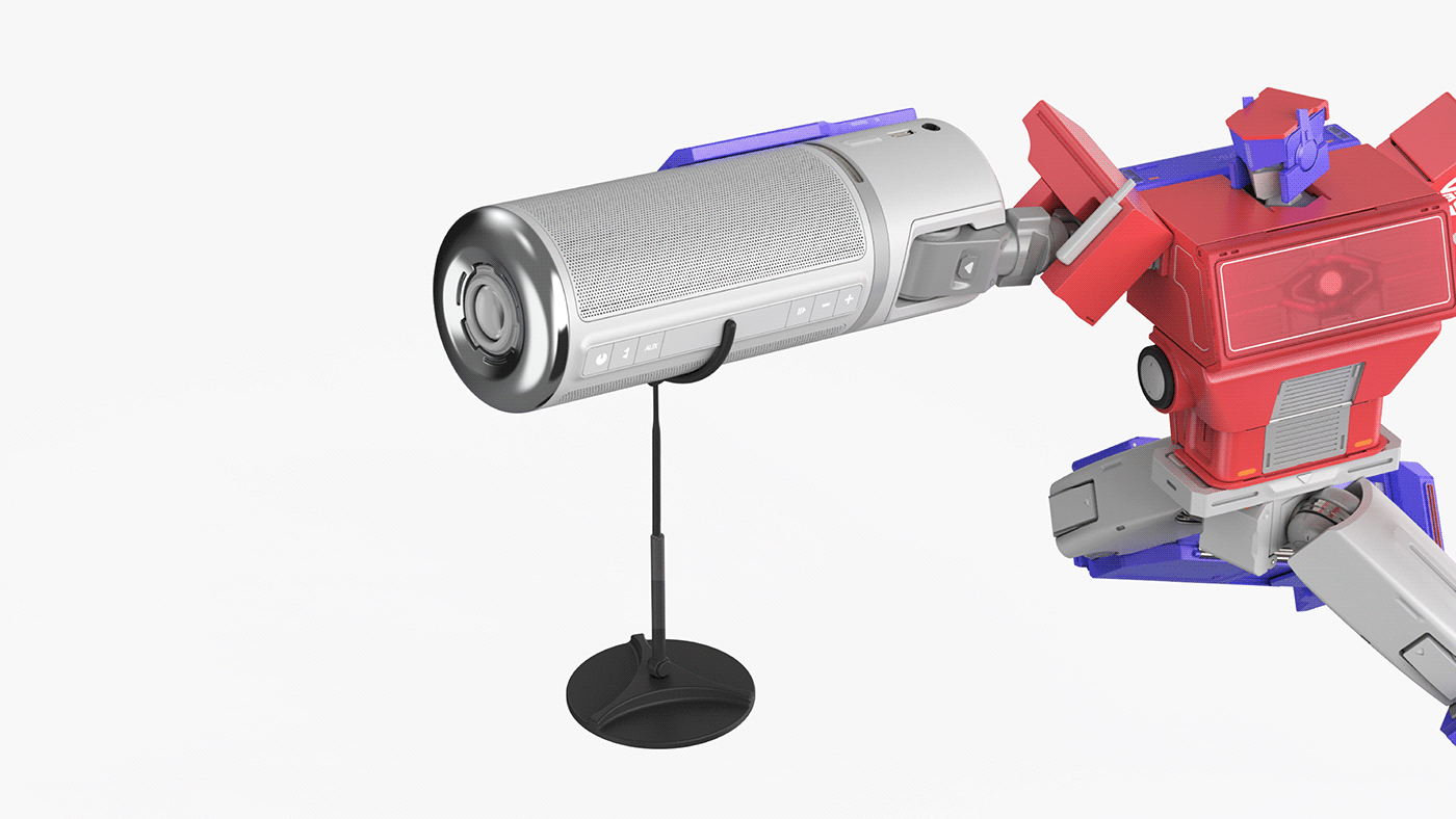 skyreach pillar，character，product design，Transformers，speaker，