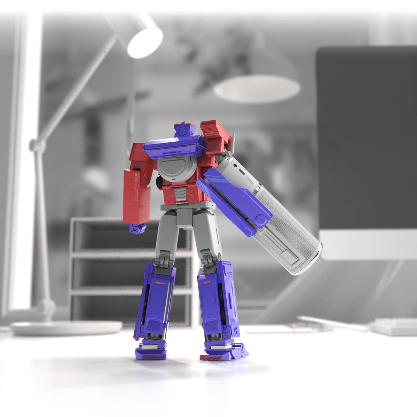 skyreach pillar，character，product design，Transformers，speaker，