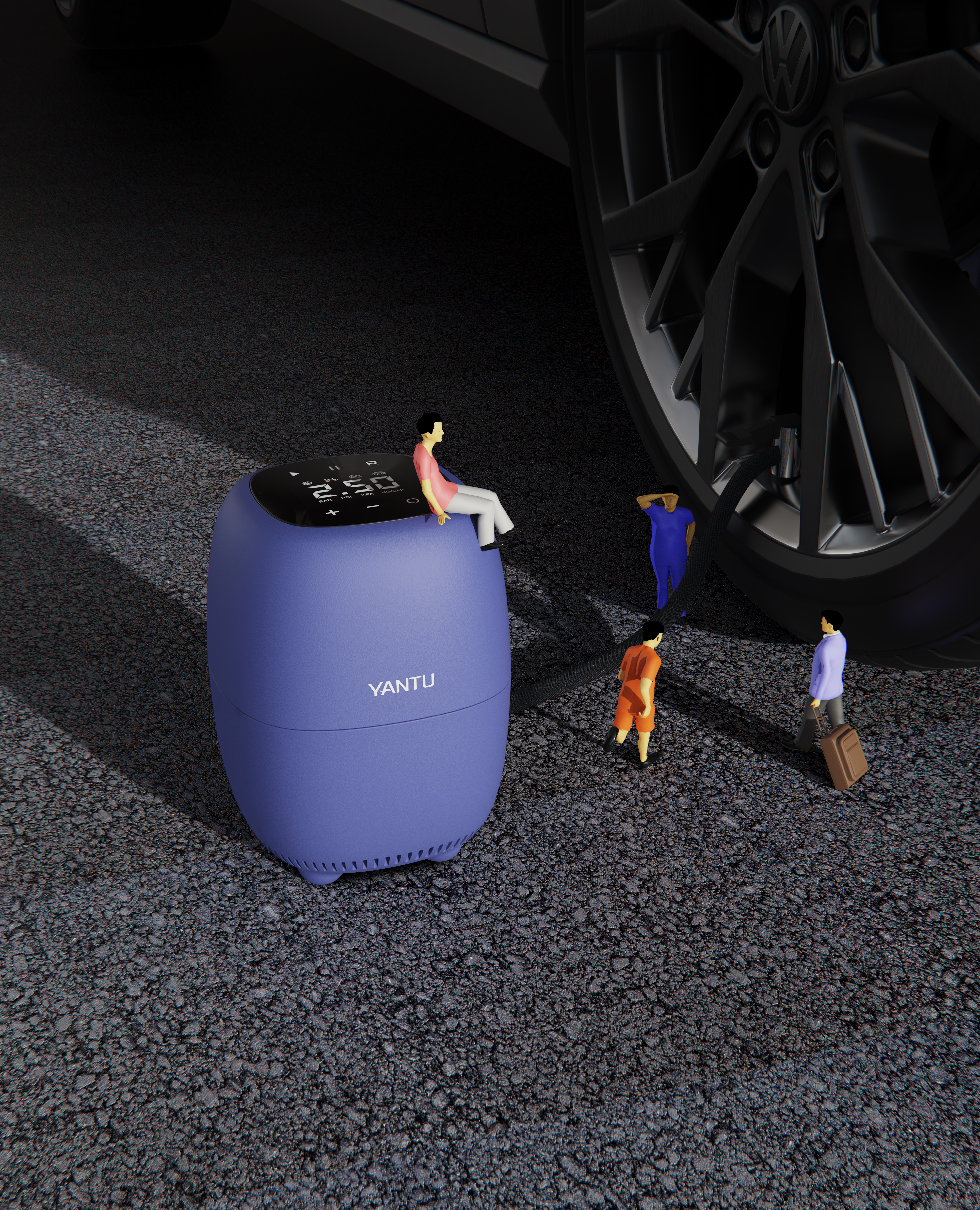 Vehicle mounted inflation pump，Air pump，portable，