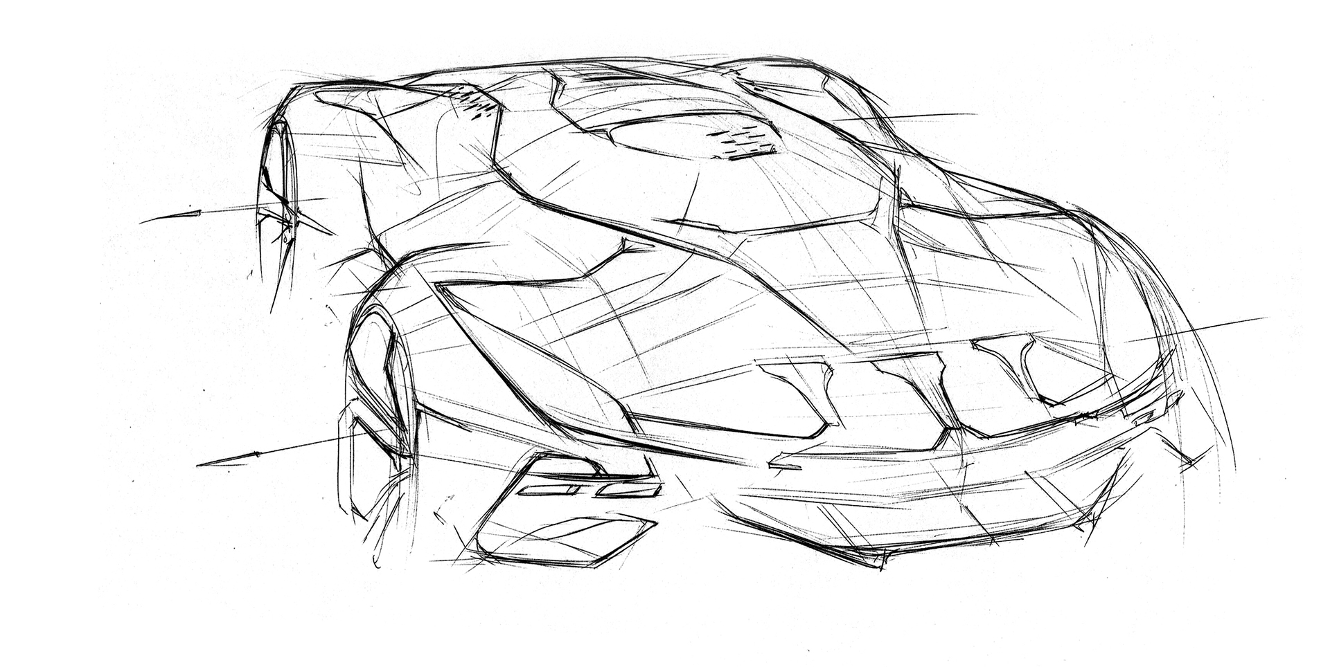 Hand drawn，automobile，Line，