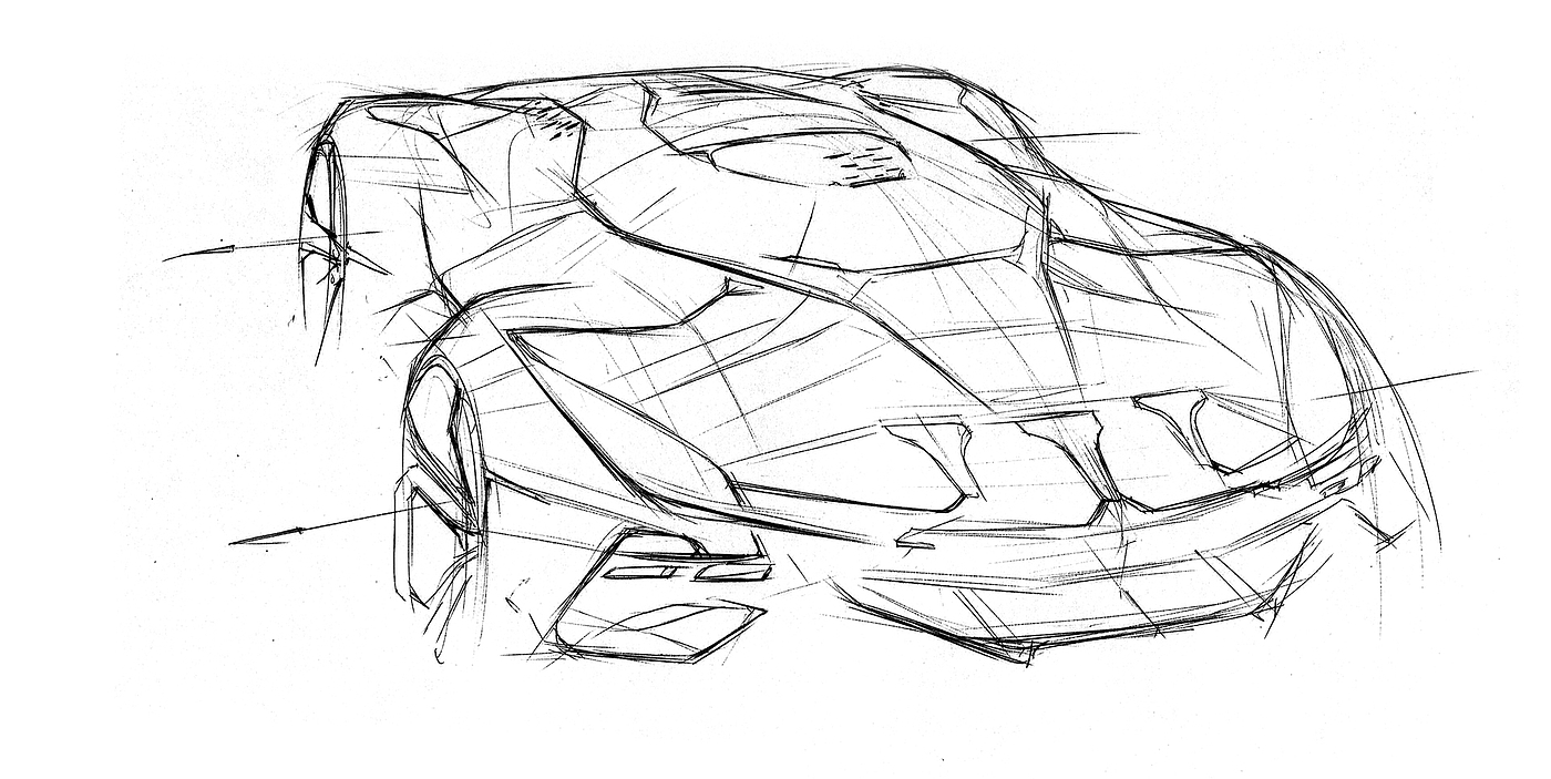 Hand drawn，automobile，Line，