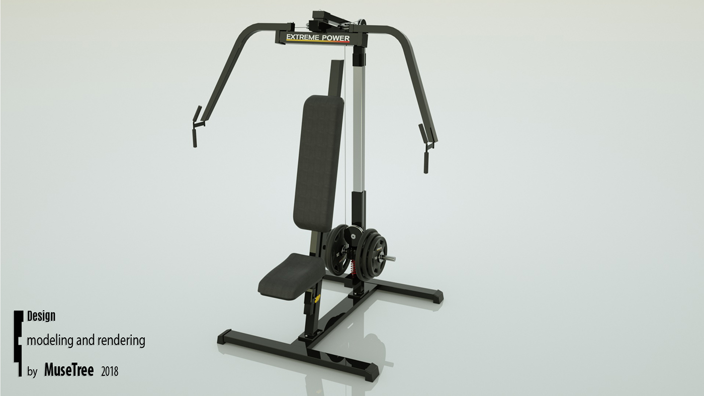 Reprint，Bodybuilding，equipment，Model，