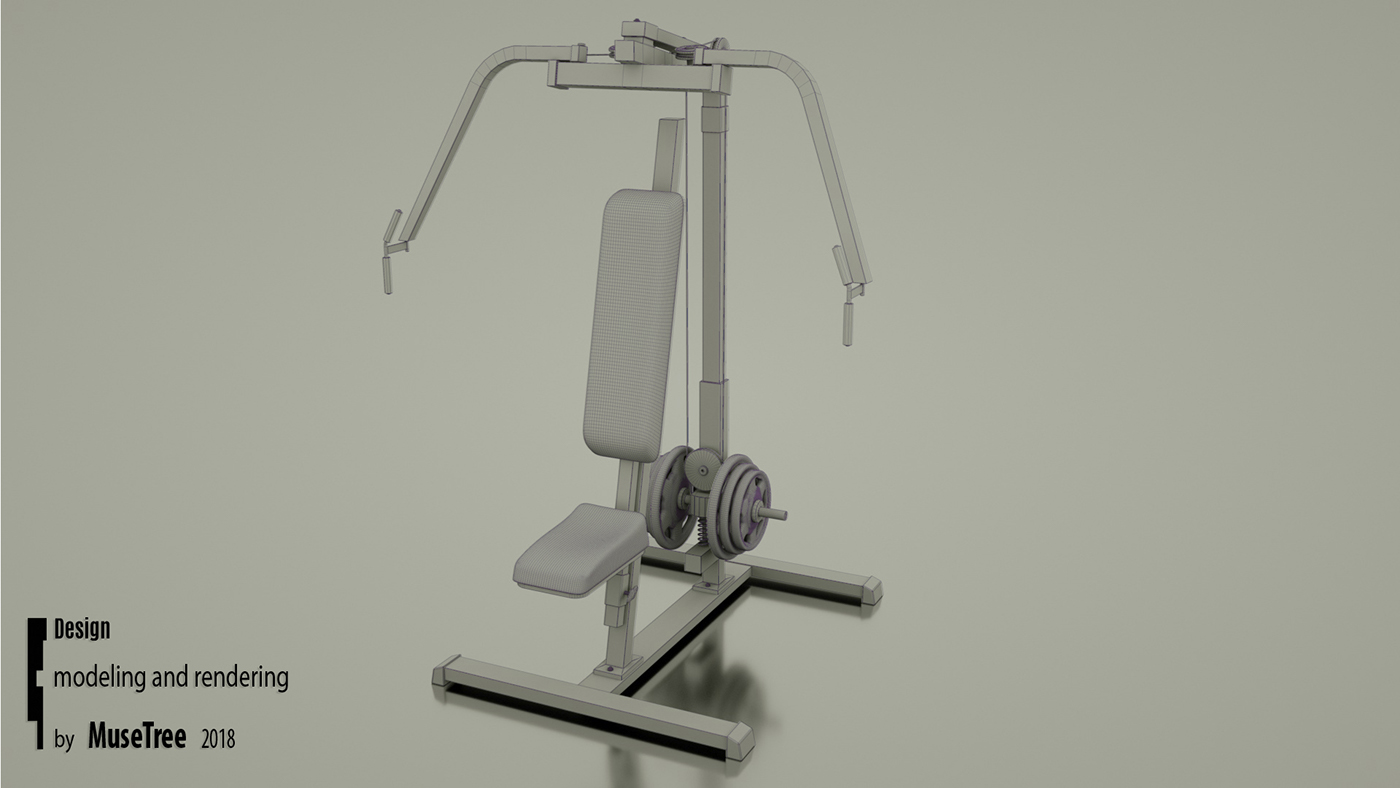 Reprint，Bodybuilding，equipment，Model，