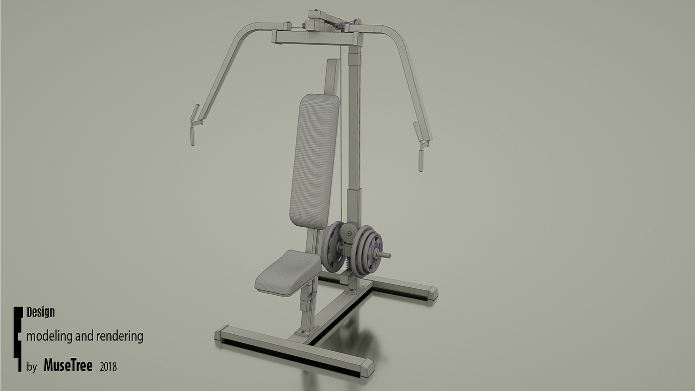 Reprint，Bodybuilding，equipment，Model，
