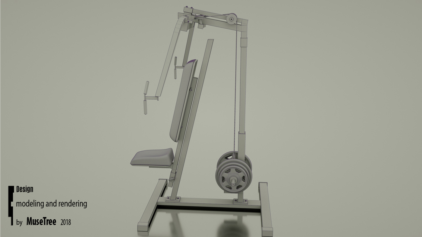 Reprint，Bodybuilding，equipment，Model，