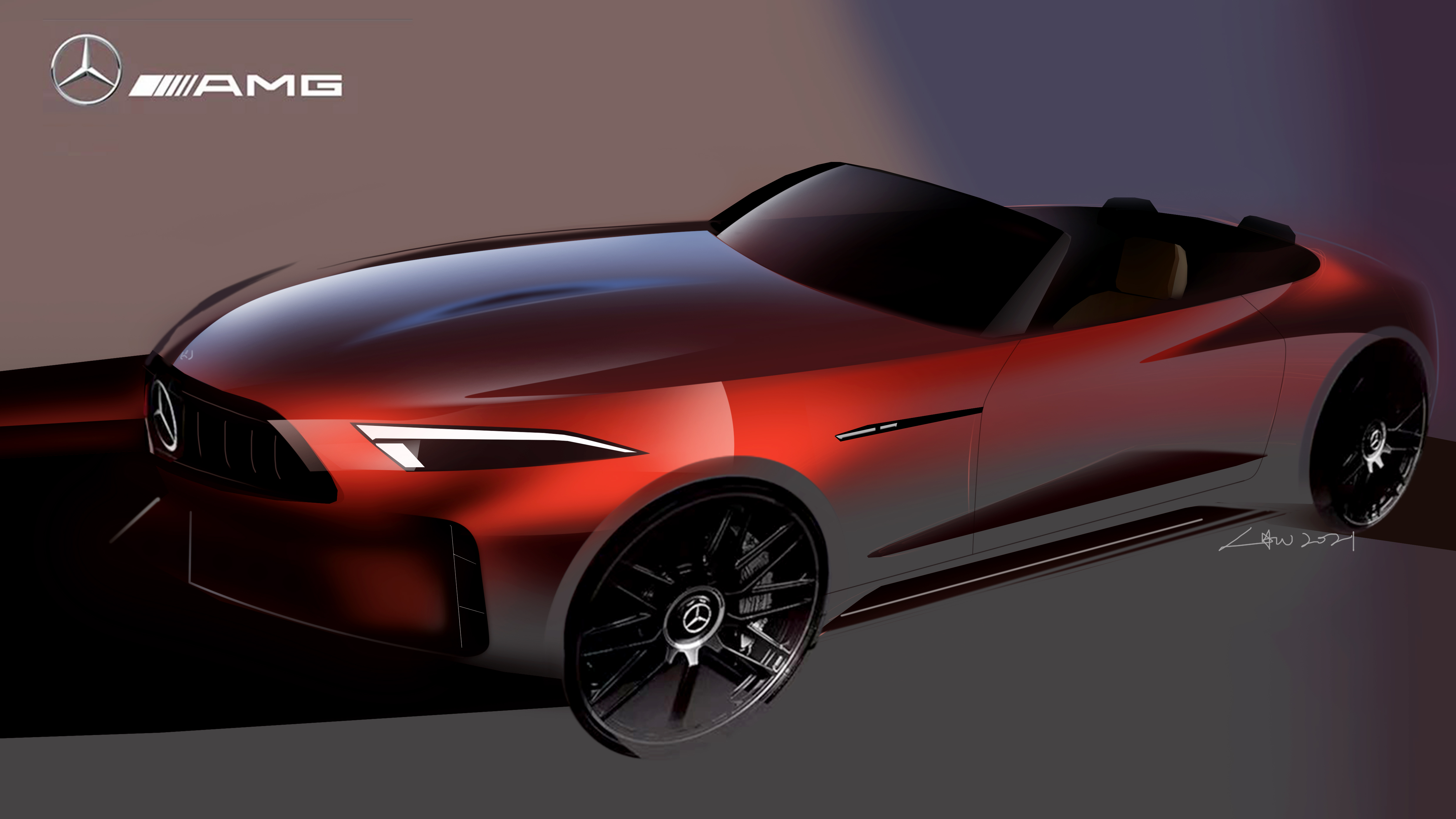 Car design, sketch，