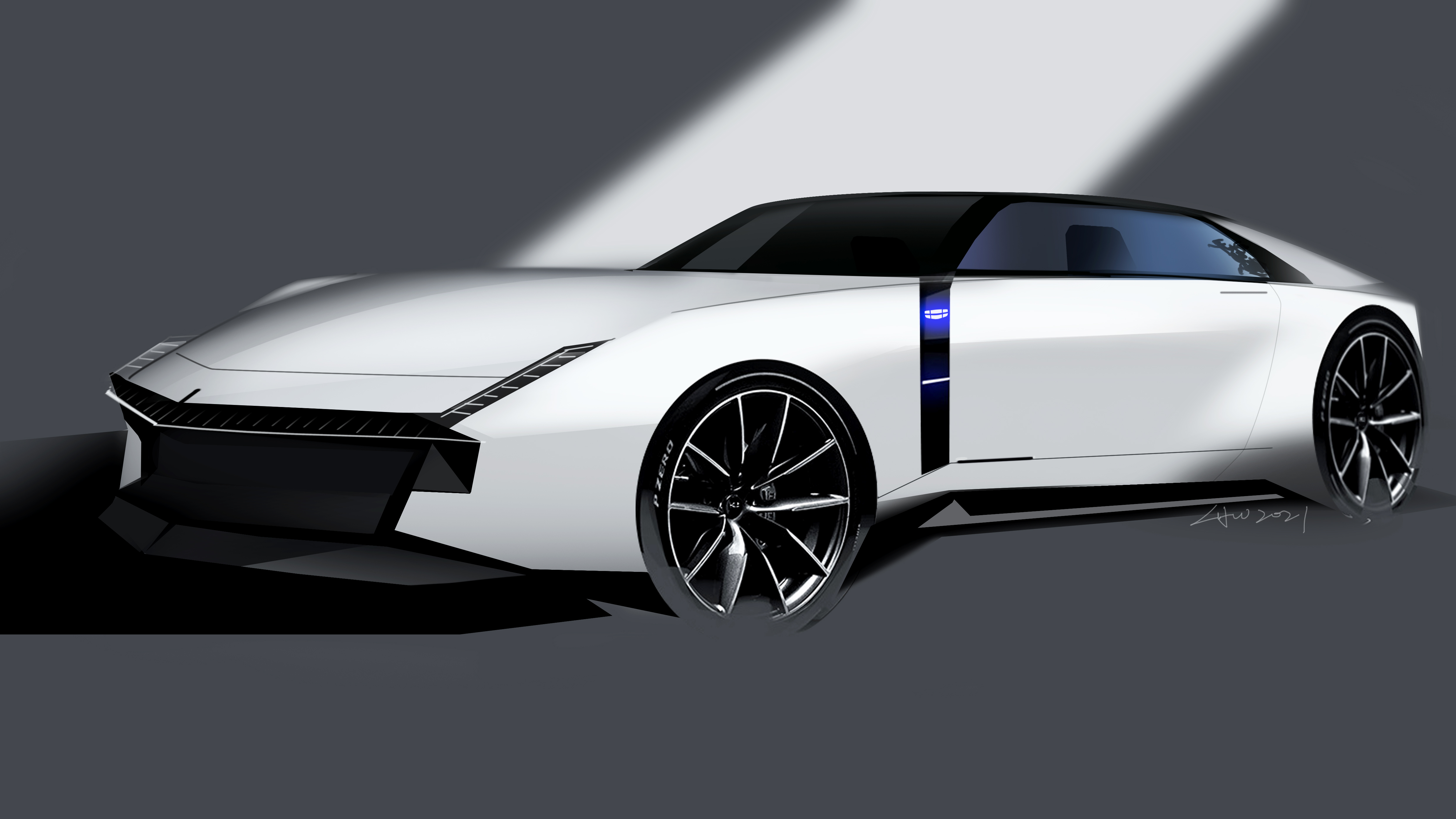 Car design, sketch，